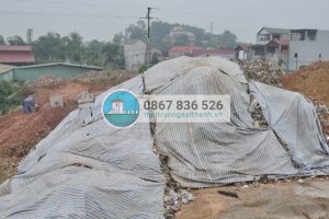 Lượng rác thải lớn được phát hiện chôn lấp trong quá trình xây dựng điểm dân cư nông thôn mới Xuân Phương.