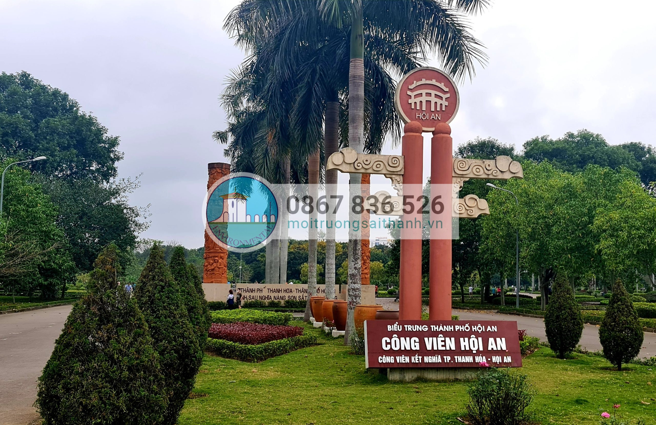 Rác thải công viên Hội An - Thành phố Thanh Hóa